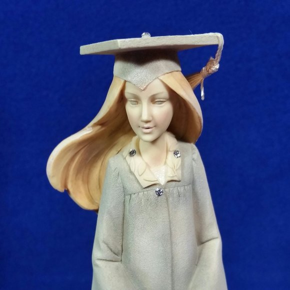 Enesco Foundations Graduation Girl Figurine 2014 Enesco 4044086 With Box - Picture 4 of 10